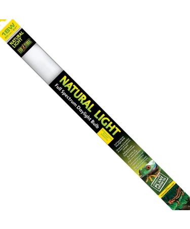 Exo Terra Natural Light ideal daylight for all reptiles amphibians invertebrates and plants fluorescent tube T8 18W 60cm yellow 18W - 60cm