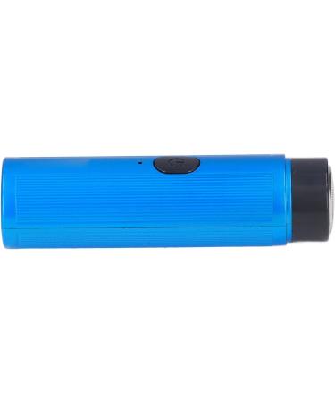 Portable Mini Electric Shaver for Men - Rechargeable Quiet Self-Sharpening | Ideal for Travel & Home Use (Blue - Buy Online on SooperMarket.com