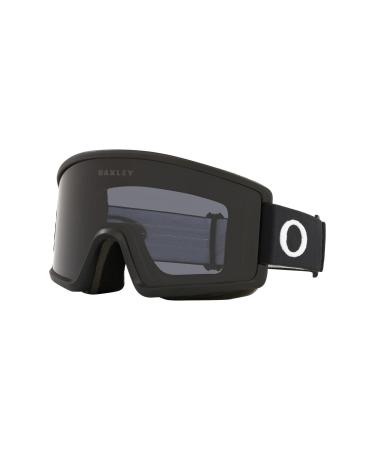 Oakley Target Line OO7120, OO7121 Ski Goggles For Men For Women + BUNDLE with Designer iWear Eyewear Kit Matte Black / Dark Grey Large
