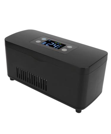Insulin Refrigerator Mini Insulin Cooler Box Portable Holds 3 Insulin Pens Big Screen Electric for Vehicle for Family