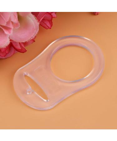 10pcs BPA Free Multi Silicone Pacifier Clips Adapter | Easy to Clean | 20mm Baby Holder - Transparent - International Shipping - Buy Online on SooperMarket.com