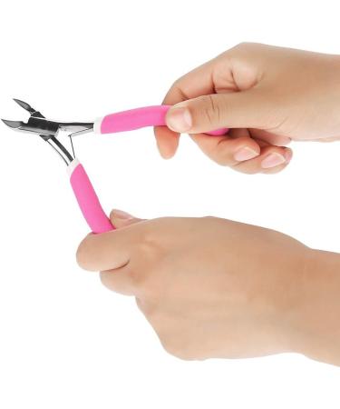 Nail Skin Pliers - Professional Stainless Steel Scissors for Manicure & Pedicure | Rose Red Nail Care Tool - Buy Online on SooperMarket.com