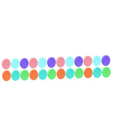 MAGICLULU 24 Pcs Sauce Cup Silicone Lid Dressing Cups Lids Dipping Cups Lids Silicone Covers for Bowls Silicone Cup Covers Spices Dipping Sauce Bowls Lids Fresh Cover Snack Silica Gel Child 6.3X6.3CMx4pcs Assorted Colorx4pcs