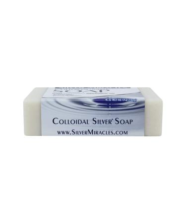 Soothing Lavender Essential Oil Colloidal Silver Soap - Silver Miracles - Buy Online on SooperMarket.com