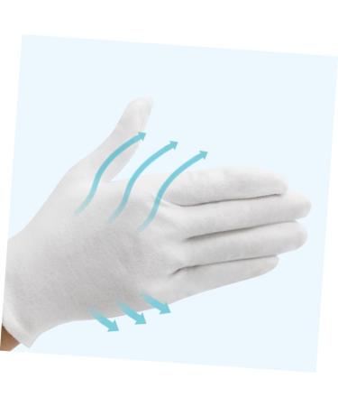 minkissy 24 Pairs Hand Care Laboratory Coin Cotton Industrial Hand Work Moisturizing White Plate - Buy Online on SooperMarket.com