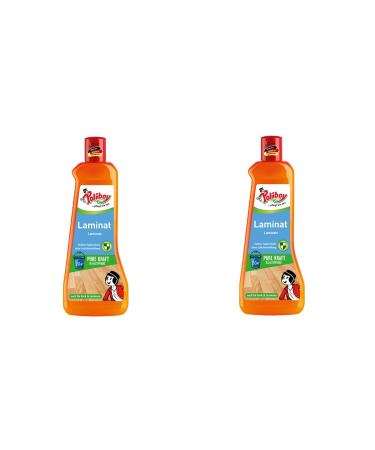 Poliboy - Laminat care - concentrate with orange oil - also for cork and linoleum - soil cleaning - 2x500 ml (1 liter) - Made in Germany Laminat care 1 l (1 Pack)