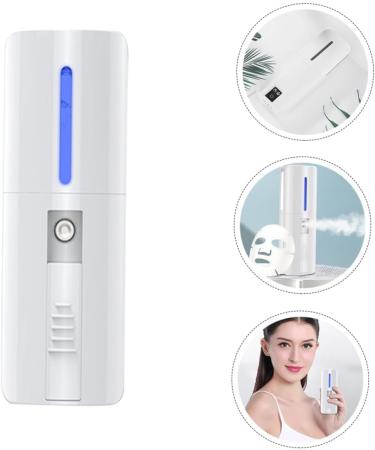 Baluue 1pc Hydrating Instrument Steamer for Facial Portable Humidifier Portable White Abs - Buy Online on SooperMarket.com