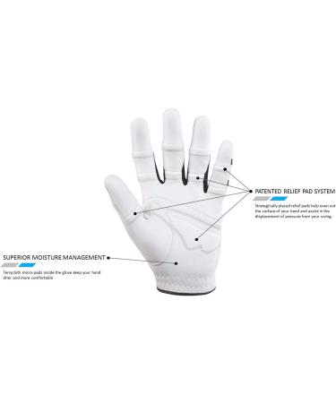 BIONIC Men's StableGrip Golf Glove - Left Hand, Cadet White, Size Cadet Medium - Buy Online on SooperMarket.com