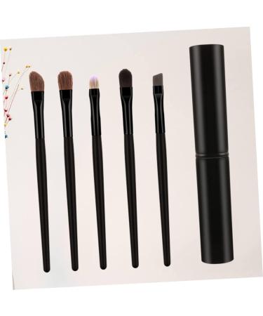 Healeved 5pcs Eyeshadow Brush with Case Eyeshadow Brush Kit Liner Brush for Eyes Blackriflecoffee - Buy Online on SooperMarket.com