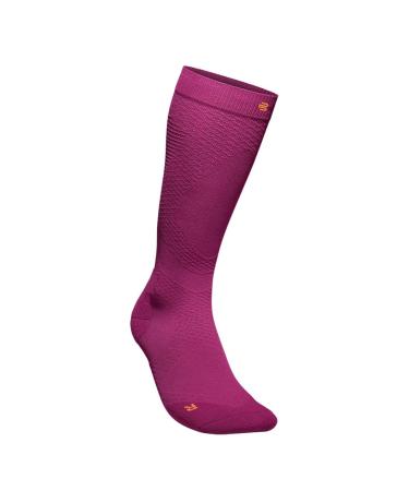 Bauerfeind running socks "Run Ultralight Compression Socks" 1 pair of very thin compression stockings for women and men sports socks for jogging and fitness running socks women Berry M 41-43