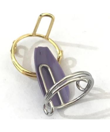 Wispbreeze 10 Pieces Sets Thin Nail Rings for Ladys Daily Fingertip Protective Cover Ring Jewelry to Girlfriend Silver - Buy Online on SooperMarket.com