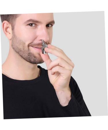 NOLITOY Nose Hair Trimmer Set - Manual Stainless Steel Clipper for Men | Effective Nose Hair Removal Tool - Buy Online on SooperMarket.com