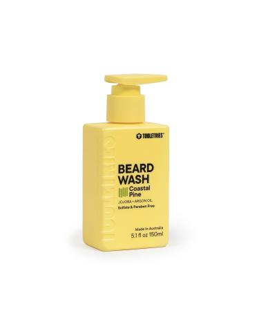 Tooletries - Hydrating Men s Beard Wash - Coastal Pine Scent - Sulfate & Paraben Free - Moisturising with Jojoba & Argan Oil - 5.1 fl oz (150ml)