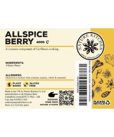 Nature Kitchen Allspice Berries Whole 400g - Gluten-Free & Vegan Seasoning Blend for Cooking, Baking, Grilling - Buy Now! - Buy Online on SooperMarket.com