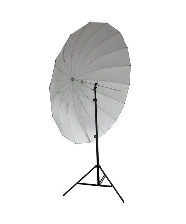 Neewer 72"/185cm Silver with Black Cover Reflective Parabolic Umbrella 16 Fiberglass Rib 7mm Shaft, includes Portable Carrying Bag 72" Black/Silver