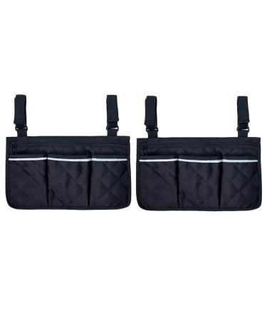 yuoseg Wheelchair Armrest Side Storage Bag Suitable for Most Walking Wheels and Mobile Equipment