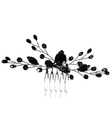 PLAFOPE hair clip for wedding alloy bridal wedding headwear rhinestone hair comb