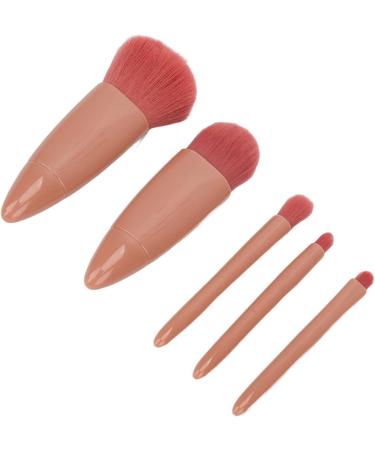 5pcs Makeup Brush Portable Complete Mirror Cosmetic Brushes Kit Sets Set Eyeshadow Loose Setting Powder - Buy Online on SooperMarket.com