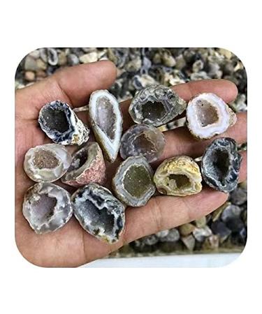 Natural Crystal Rough Natural Small Rough Stone raw Crystal Agate geode 10pc