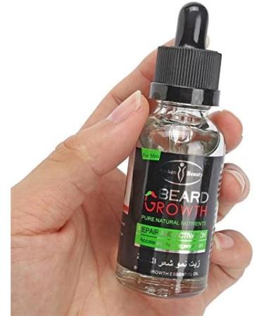 Delaman Fast Beard Growth Essential Oil - 30ml Liquid Nutrition for Men's Facial Whiskers - Buy Online on SooperMarket.com
