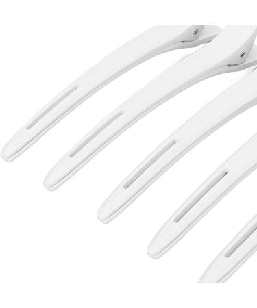 Hair Styling Clips Plastic Sturdy White Practical Duckbill Hair Clip for Hairstyling - Buy Online on SooperMarket.com
