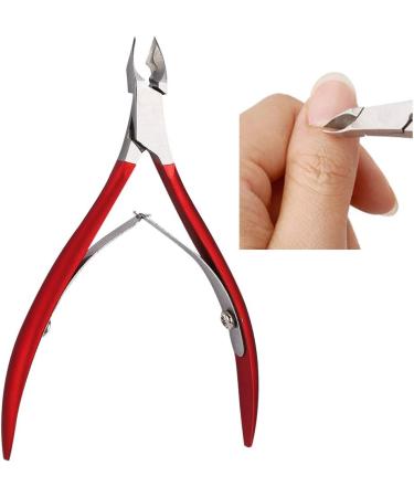 Verdant Touch Manicure Scissors Stainless Steel Nail Dead Skin Scissors Calluses Remover Nail Trimmer Clipper Manicure ToolRed - Buy Online on SooperMarket.com