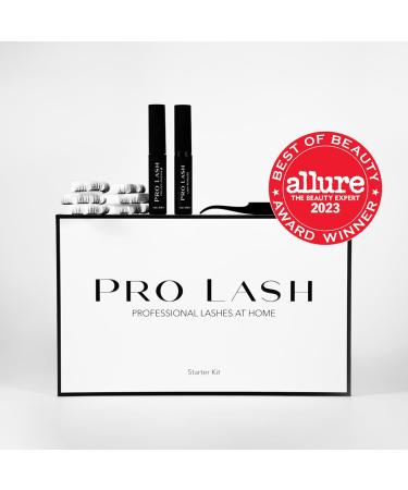 Pro Lash Starter Kit | Professionally Styled Lashes at Home | Waterproof | Lasts up to 10 Days with ProLock Adhesive System | 3 Sets of Lashes -(Classic Luxe Wispy No.15) Classic Luxe Wispy No. 15
