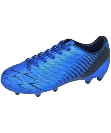 Vizari Ranger FG Football Shoes for Kids | Outdoor Soccer Cleats for Boys & Girls - Size 32 EU - Blue/Black - Buy Online on SooperMarket.com