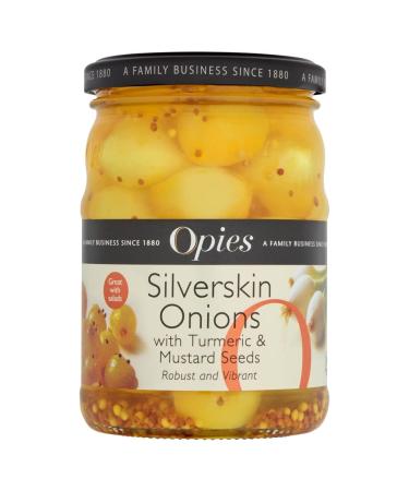 Opies Silverskin Onions with Turmeric & Mustard Seeds 370g