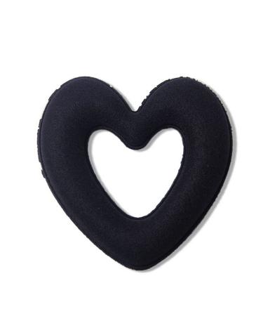 Heart-Shaped Black Hair Bun Maker - Create Beautiful Hair Donuts - Buy Online on SooperMarket.com