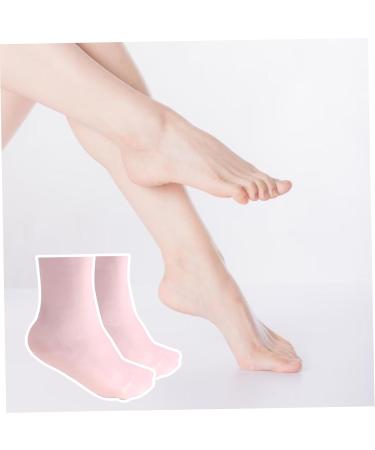 Silicone Moisturizing Socks 1 Pair Long Soft Gel Socks Anti Slip Women Foot Mask Socks Spa Pedicure for Dry Cracked Feet Softening Calluses Rough Skin L - Buy Online on SooperMarket.com