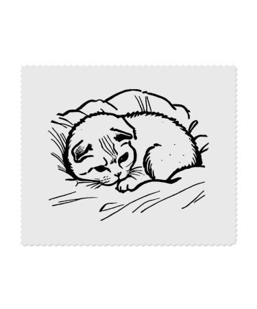 2 x Microfiber Cleaning Cloths "Scottish Fold Cat" (LC00026520)