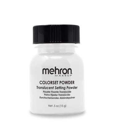 Mehron Makeup Colorset Powder | Translucent Powder Setting Powder | Face Powder For Special Effects  Halloween  & Film 0.5 oz (14 g)