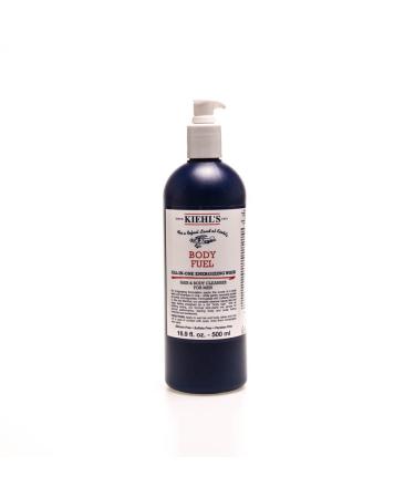 Kiehl's Body Fuel All-In-One Energizing Wash Hair & Body Cleanser foe Men  16.9 Ounce Unscented 16.9 Fl Oz (Pack of 1)