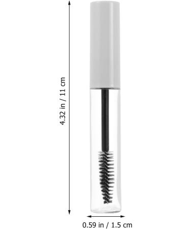 KALLORY Undercap Oil Bottle 10Pcs 10ML Eyelash Brush Tubes Eyelash Cream Bottles Castor Oil Containers White Eyeliner Pencil 11x1.5x1.5cm White - Buy Online on SooperMarket.com