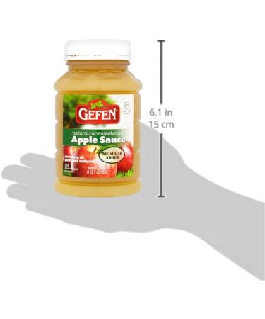Gefen Unsweetened Apple Sauce 652g - No Added Sugar, Natural (Pack of 1) - Buy Online on SooperMarket.com