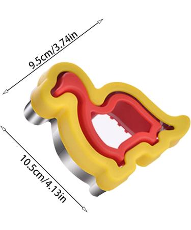 Jingling Sandwich Cutter & Sealer | Stainless Steel Cartoon Kids Sandwich Maker | Easy Peanut Butter & Jelly Sandwich Cutter for Children (Boys Girls & Babies) - Fun Dinosaur Design - Buy Online on SooperMarket.com