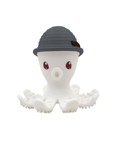 m mbella 8124 teething ring silicone octopus blue-grey