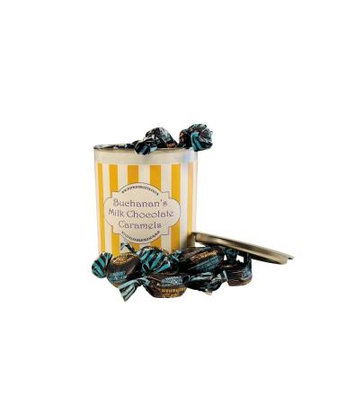 Personalized Customise With Your Own Message 250g Paint Pot Tin of Buchanan's Milk Chocolate Caramel Toffees