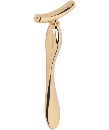 Eye Cream Massage Stick - T-Shaped Zinc Alloy Applicator for Puffiness Reduction - Gold Facial Massager - Buy Online on SooperMarket.com