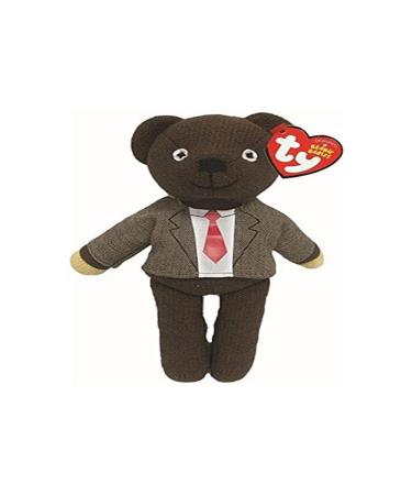 TY Toys Mr. Bean Shirt & Tie - Beanie Baby Soft Plush Toy - Collectible Cuddly Stuffed Teddy Single