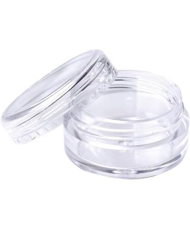 kuou 50 Pcs Empty Plastic Cosmetic Jars 5ml Sample Containers Pots Bottles with Clear Lids - Buy Online on SooperMarket.com