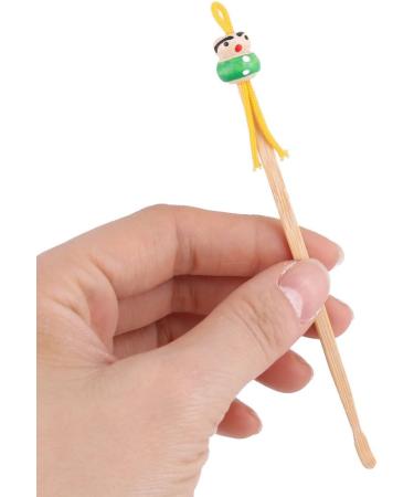 Bamboo Cartoon Doll Earwax Earpick Removers - 20pcs, 4.7 Inch Long - Qtqgoitem - Buy Online on SooperMarket.com