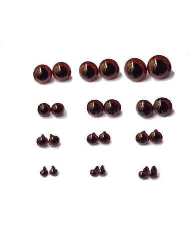 100PCS Brown Plastic Safety Screw Eyes w/ Washer for DIY Toy Making (24mm Diameter) - Doll, Puppet, Bear Craft Accessories - Buy Online on SooperMarket.com