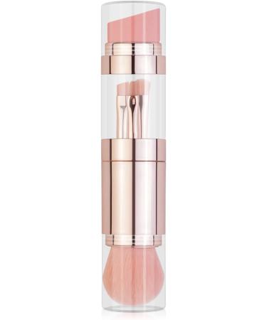 Verdant Touch Cosmetic Brush 5-in-1 Makeup Brush Set Portable Foundation Loose Powder Eyeshadow Eyebrow Lip Cosmetic Brush Rose Gold Electroplated - Buy Online on SooperMarket.com