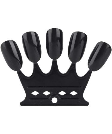 4 Colors Nail Color Card - 50 pcs Nail Art Practice Tips for Manicure Polish Gel Display Tool (2# Black) - Buy Online on SooperMarket.com