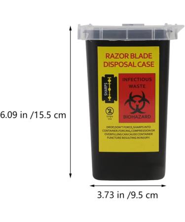 Nolitoy 2-Piece Razor Suitcase Disposal Container - Safe Sharp Object Recycling Box for Hairdressers - Buy Online on SooperMarket.com