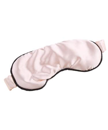 Zeiwohndc Double Sided Imitation Silk Satin Sleep Eye Mask Women Solid Color Anti-Aging Skin Care Sleeping Blindfold Shield with Elastic Band Lpk