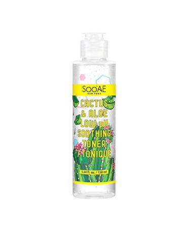 Soo'AE Cactus & Aloe Low pH Soothing Toner | Hydrating Toner for face Low PH Toner for Oily Sensitive Skin | Alcohol Free Toner | Essence Toner for Men & Women