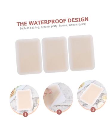 FOMIYES 3pcs Concealer Silicone Scar Tape - Breathable Scar Patch Cover Up Stickers in Khaki - 14X10X0.2CM - Buy Online on SooperMarket.com